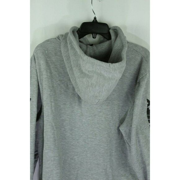 Divided by H&M Hoodie Sweatshirt Jacket Full Zip GRACE & DIGNITY Gray Womens L - Picture 5 of 7